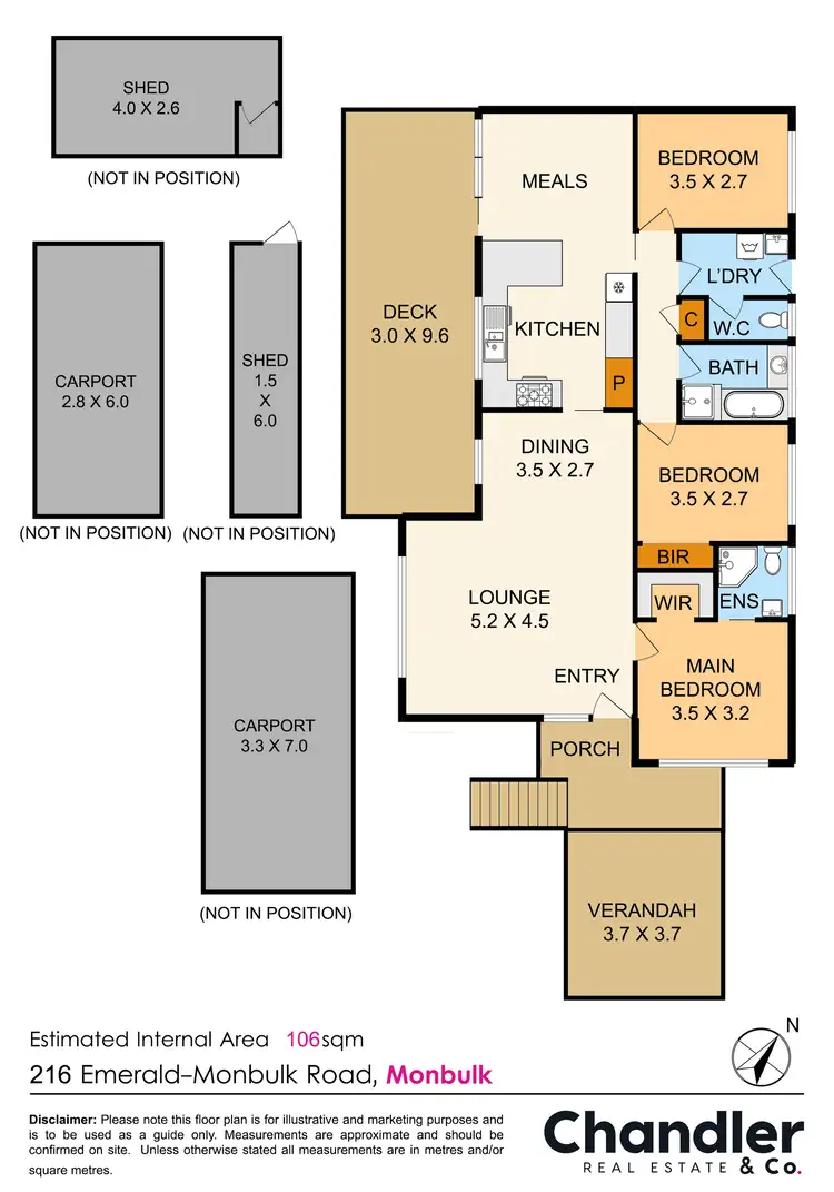 Floorplan of Homely house listing, 216 Emerald Monbulk Road, Monbulk VIC 3793