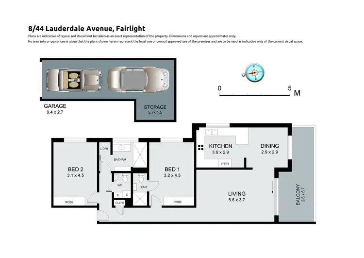 Floorplan of Homely apartment listing, 8/44-46 Lauderdale Avenue, Fairlight NSW 2094