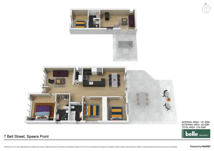 Floorplan of Homely house listing, 7 Bell Street, Speers Point NSW 2284