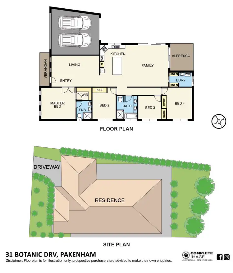 Floorplan of Homely house listing, 31 Botanic Drive, Pakenham VIC 3810