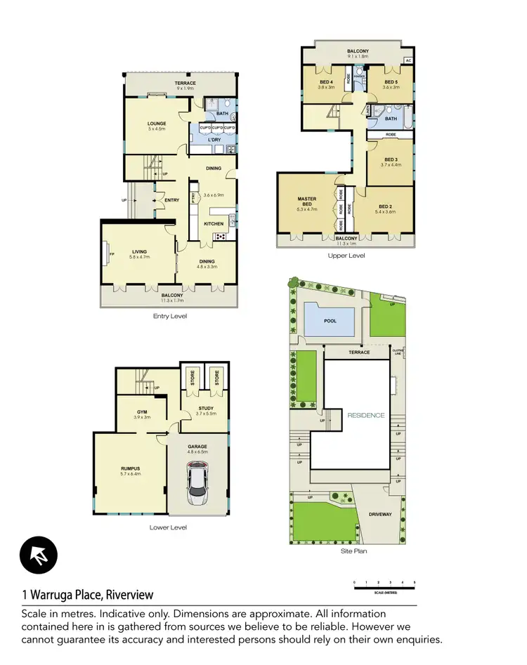 Floorplan of Homely house listing, 1 Warruga Place, Riverview NSW 2066