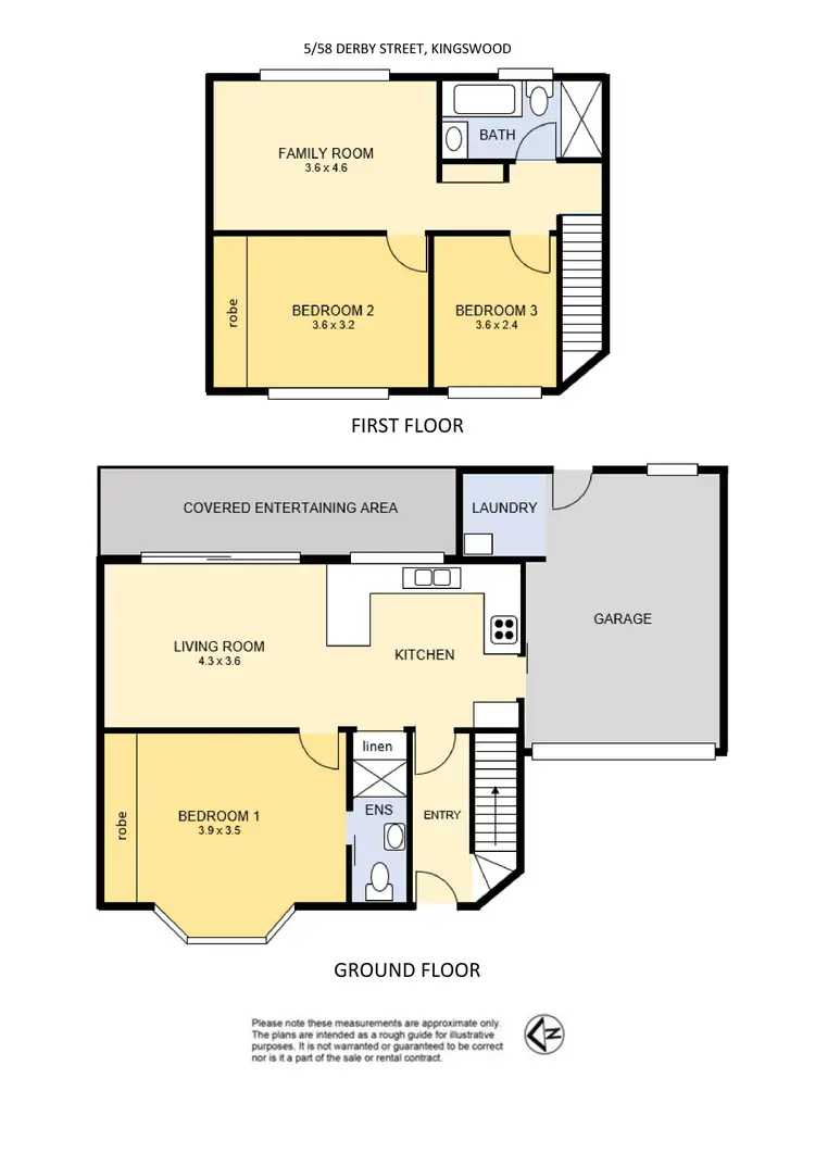 Floorplan of Homely townhouse listing, 5/58 Derby Street, Kingswood NSW 2747
