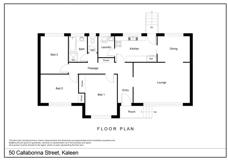 Floorplan of Homely house listing, 50 Callabonna Street, Kaleen ACT 2617
