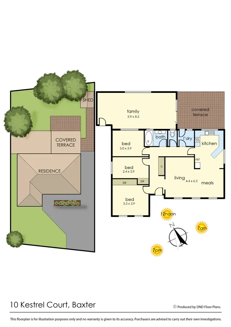 Floorplan of Homely house listing, 10 Kestrel Court, Baxter VIC 3911