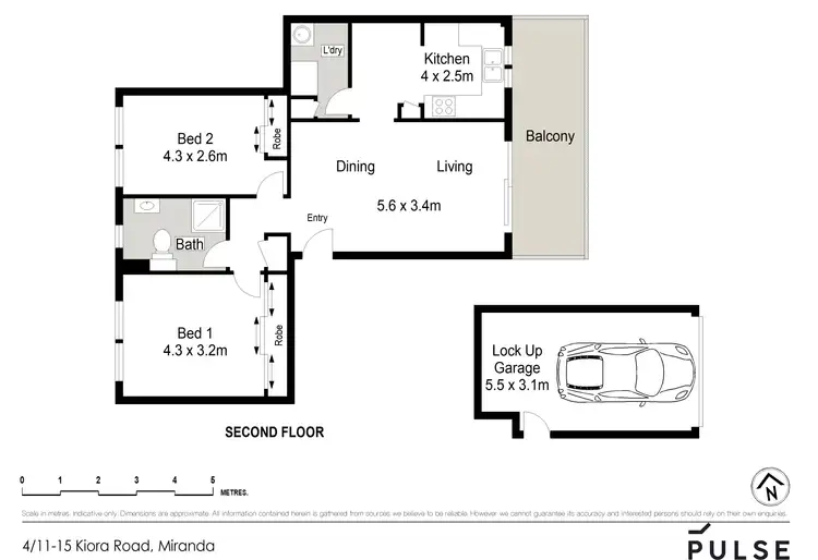 Floorplan of Homely apartment listing, 4/11 Kiora Road, Miranda NSW 2228