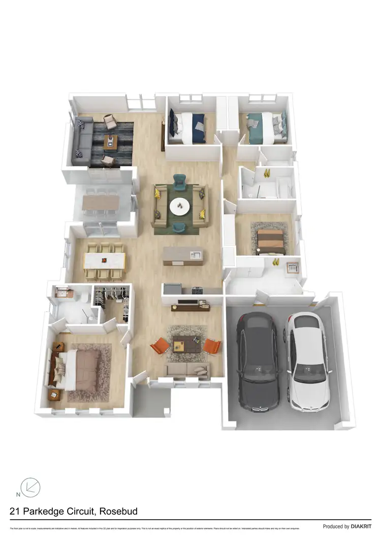 Floorplan of Homely house listing, 21 Parkedge Circuit, Rosebud VIC 3939