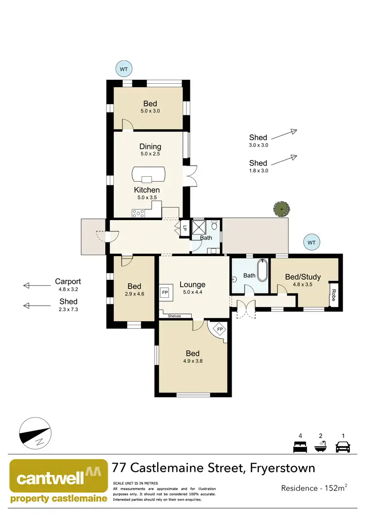 Floorplan of Homely house listing, 77 Castlemaine Street, Fryerstown VIC 3451