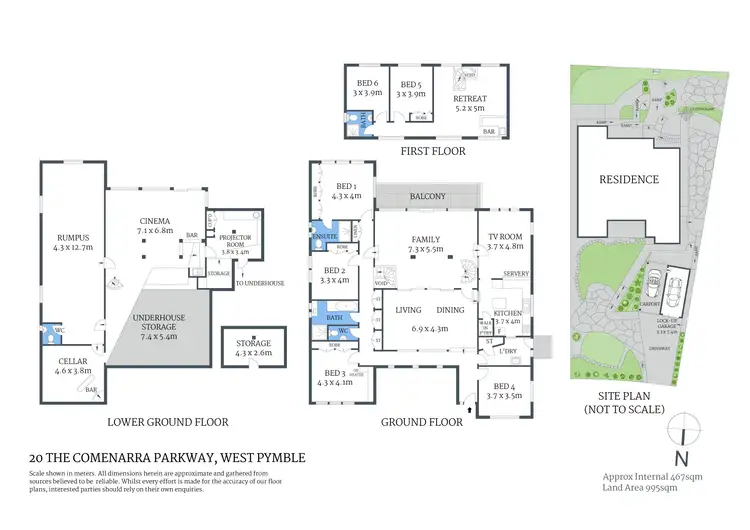 Floorplan of Homely house listing, 20 The Comenarra Parkway, West Pymble NSW 2073