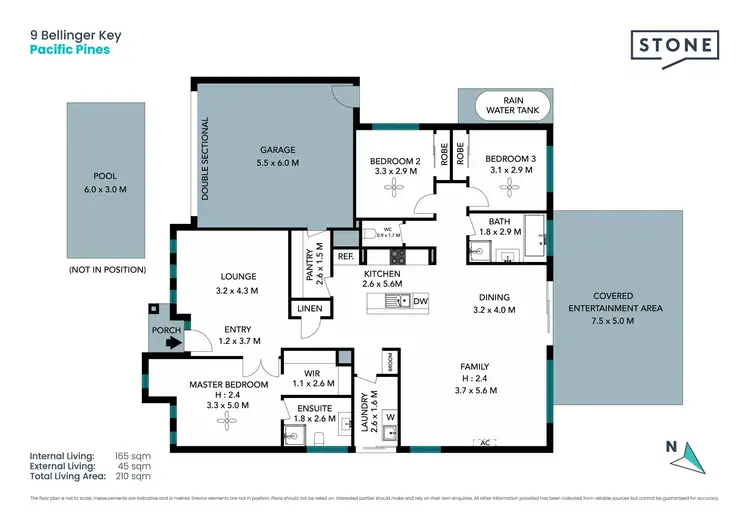 Floorplan of Homely house listing, 9 Bellinger Key, Pacific Pines QLD 4211