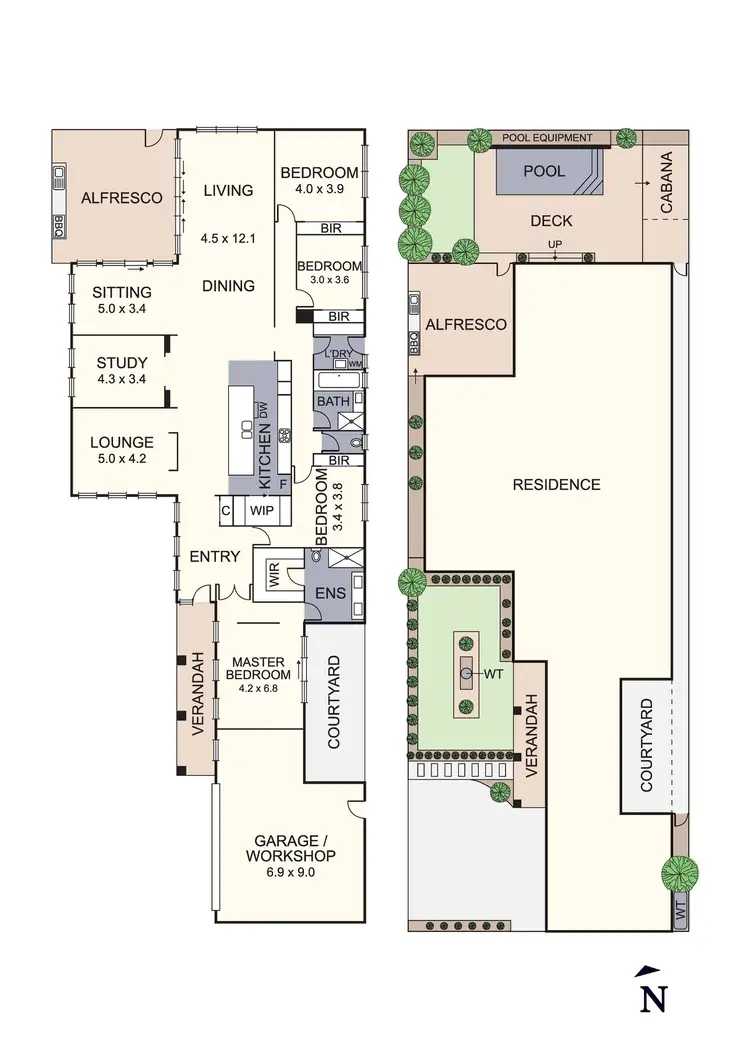 Floorplan of Homely house listing, 57 Domain Drive, Hillside VIC 3037