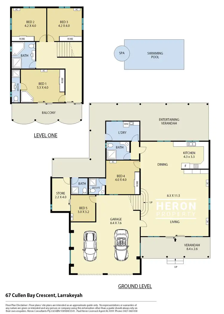 Floorplan of Homely house listing, 67 Cullen Bay Crescent, Cullen Bay NT 820