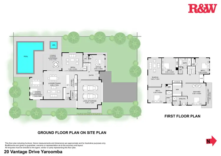 Floorplan of Homely house listing, 20 Vantage Drive, Yaroomba QLD 4573