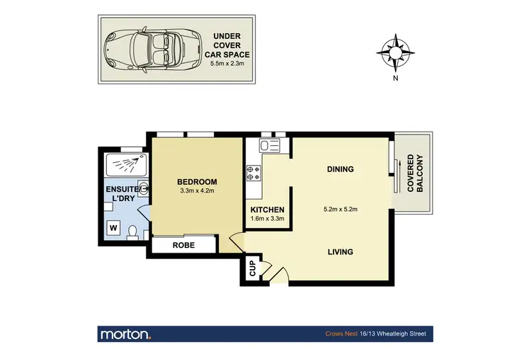 Floorplan of Homely apartment listing, 16/13 Wheatleigh Street, Crows Nest NSW 2065