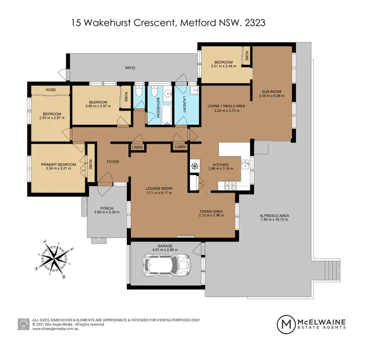 Floorplan of Homely house listing, 15 Wakehurst Crescent, Metford NSW 2323