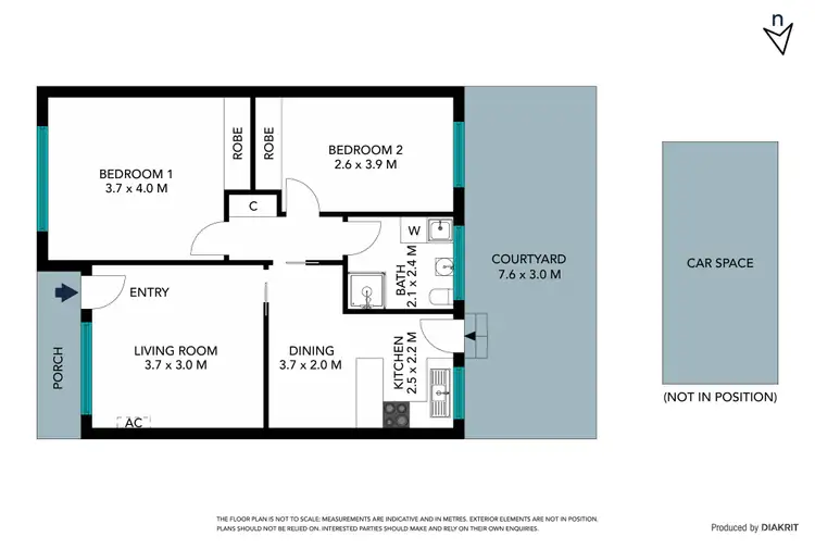 Floorplan of Homely unit listing, 2/109 Dalton Road, Thomastown VIC 3074
