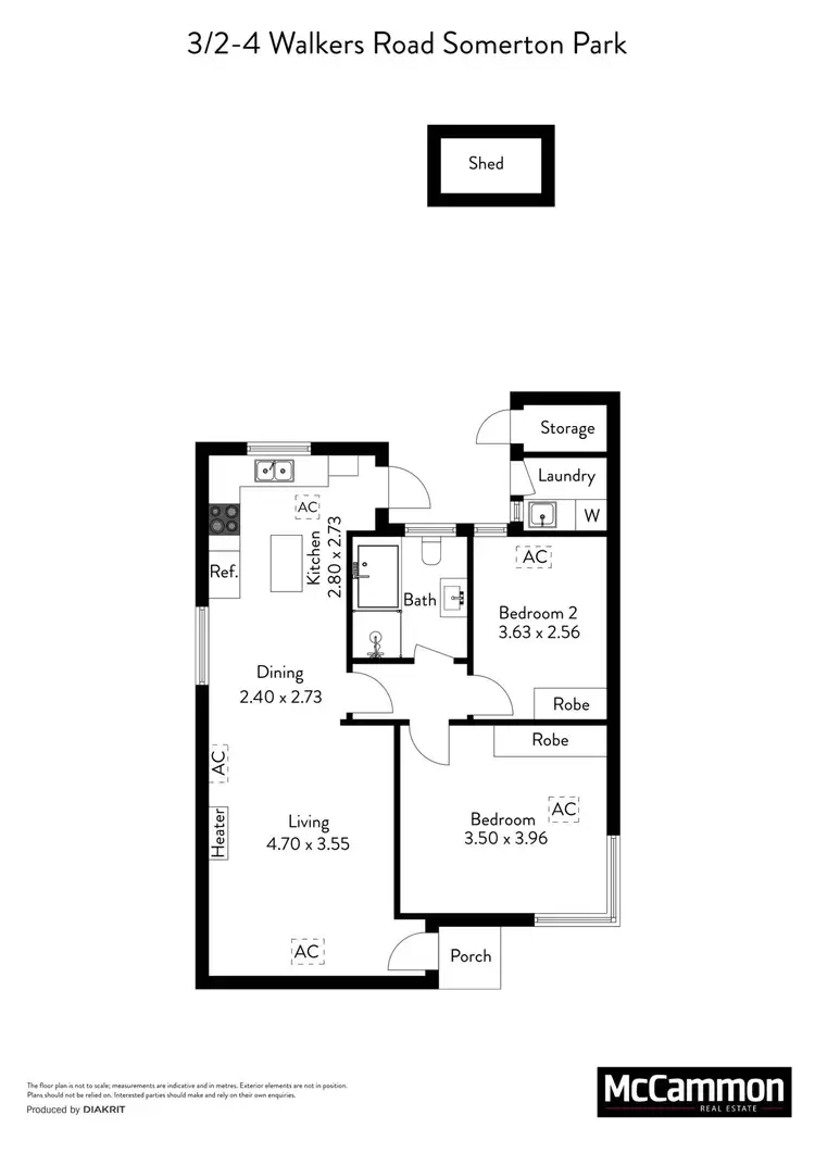 Floorplan of Homely unit listing, 3/2-4 Walkers Road, Somerton Park SA 5044