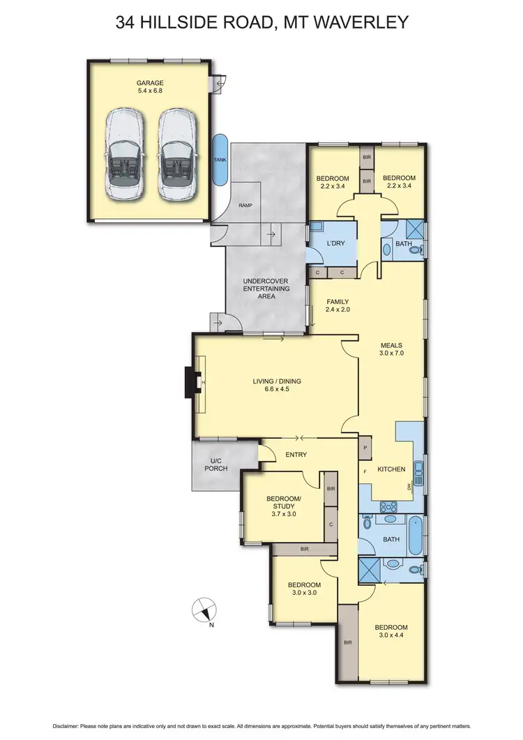 Floorplan of Homely house listing, 34 Hillside Road, Mount Waverley VIC 3149