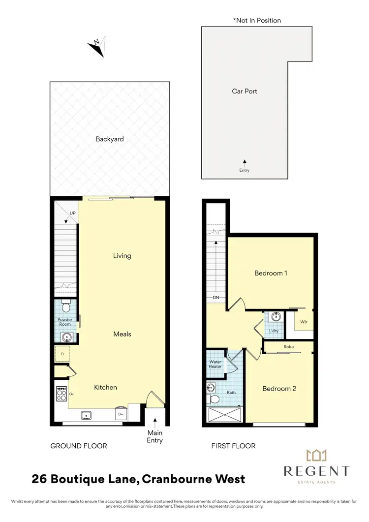 Floorplan of Homely townhouse listing, 26 Boutique Lane, Cranbourne West VIC 3977