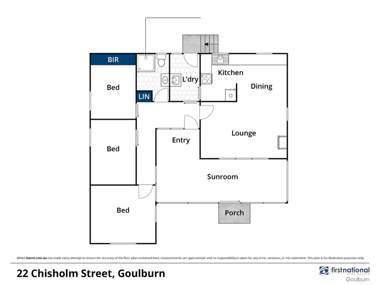 Floorplan of Homely house listing, 22 Chisholm Street, Goulburn NSW 2580
