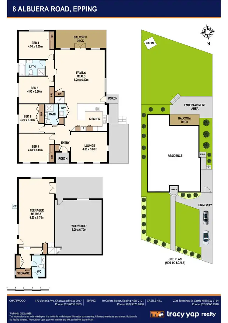 Floorplan of Homely house listing, 8 Albuera Road, Epping NSW 2121