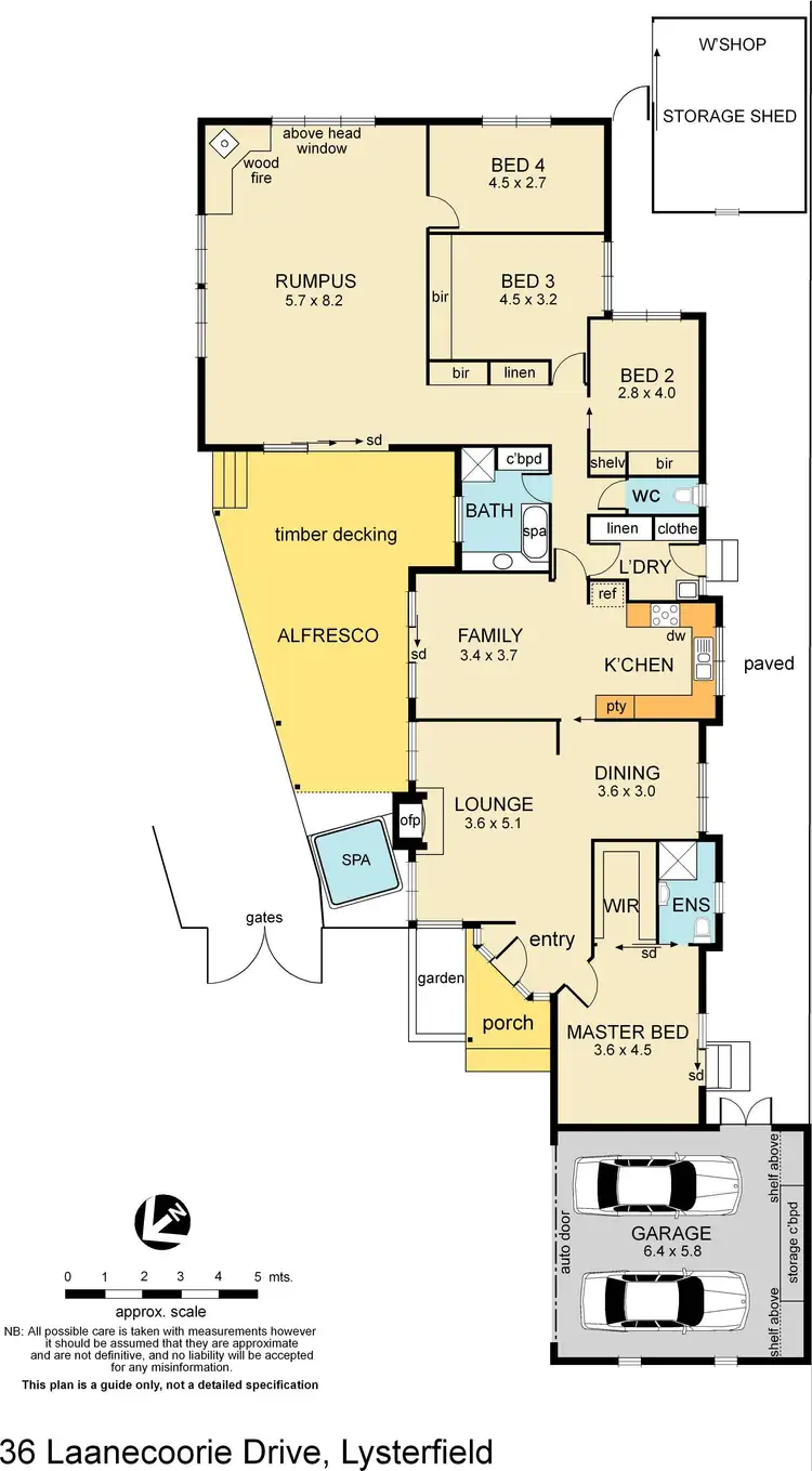 Floorplan of Homely house listing, 36 Laanecoorie Drive, Lysterfield VIC 3156