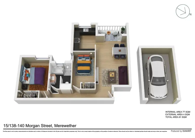 Floorplan of Homely apartment listing, 15/138 Morgan Street, Merewether NSW 2291
