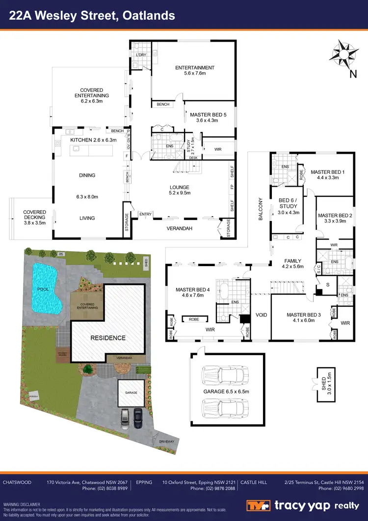 Floorplan of Homely house listing, 22A Wesley Street, Oatlands NSW 2117