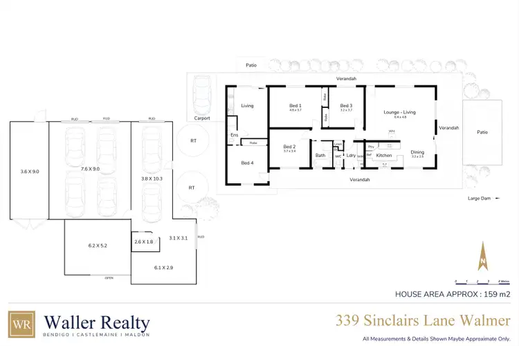 Floorplan of Homely house listing, 339 Sinclairs Lane, Walmer VIC 3463