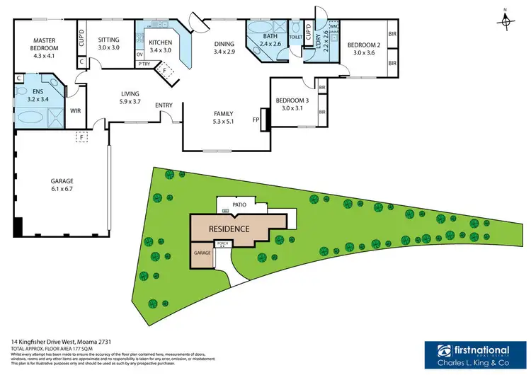 Floorplan of Homely house listing, 14 Kingfisher Drive West, Moama NSW 2731