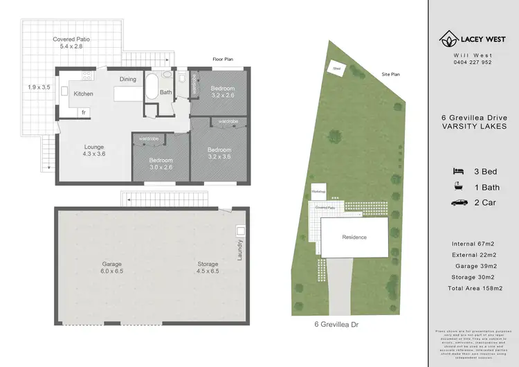 Floorplan of Homely house listing, 6 Grevillea Drive, Varsity Lakes QLD 4227