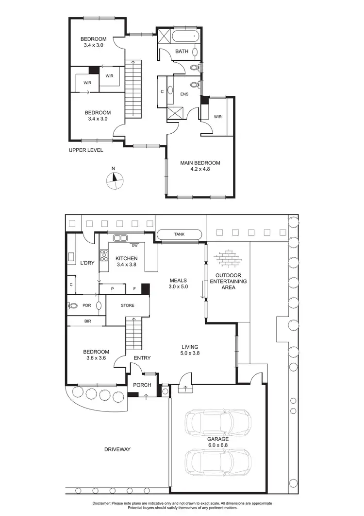 Floorplan of Homely townhouse listing, 2/9 Ambon Street, Ashburton VIC 3147