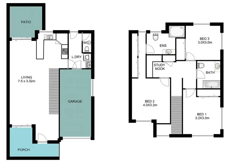 Floorplan of Homely townhouse listing, 13/4 Myola Street, Browns Plains QLD 4118