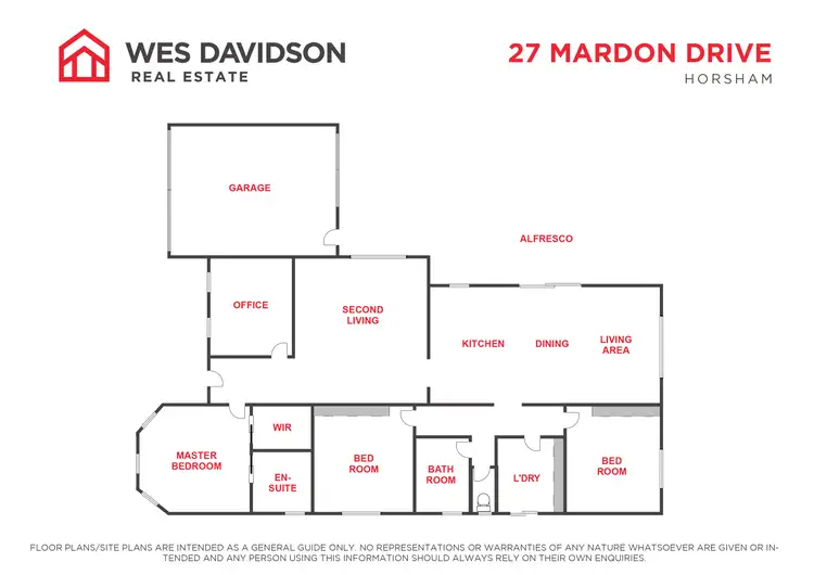 Floorplan of Homely house listing, 27 Mardon Drive, Horsham VIC 3400