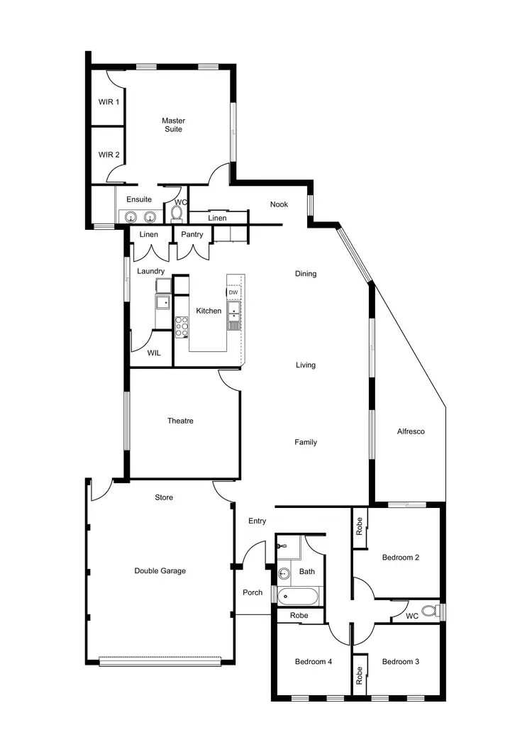 Floorplan of Homely house listing, 2F Wilson Street, Carey Park WA 6230