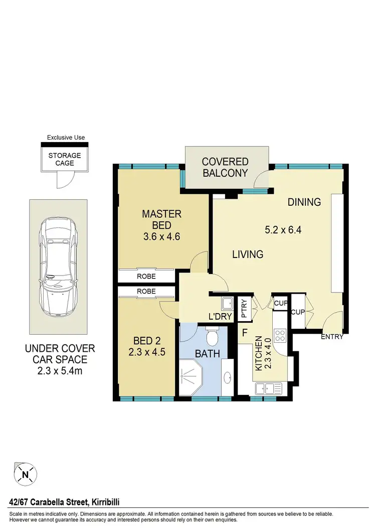 Floorplan of Homely apartment listing, 42/67 Carabella Street, Kirribilli NSW 2061
