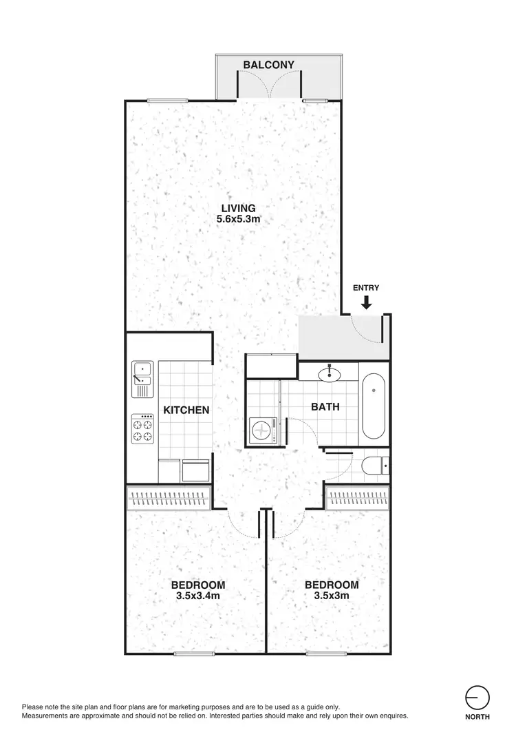 Floorplan of Homely apartment listing, 6/205 Cardigan Street, Carlton VIC 3053