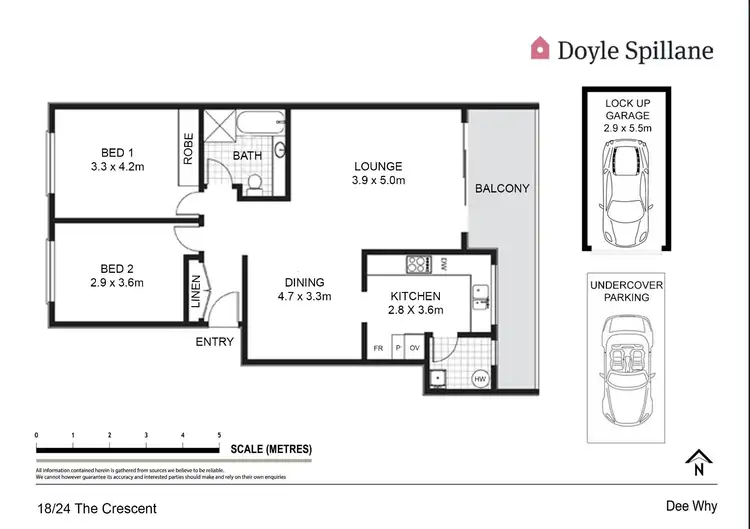 Floorplan of Homely apartment listing, 18/24 The Crescent, Dee Why NSW 2099