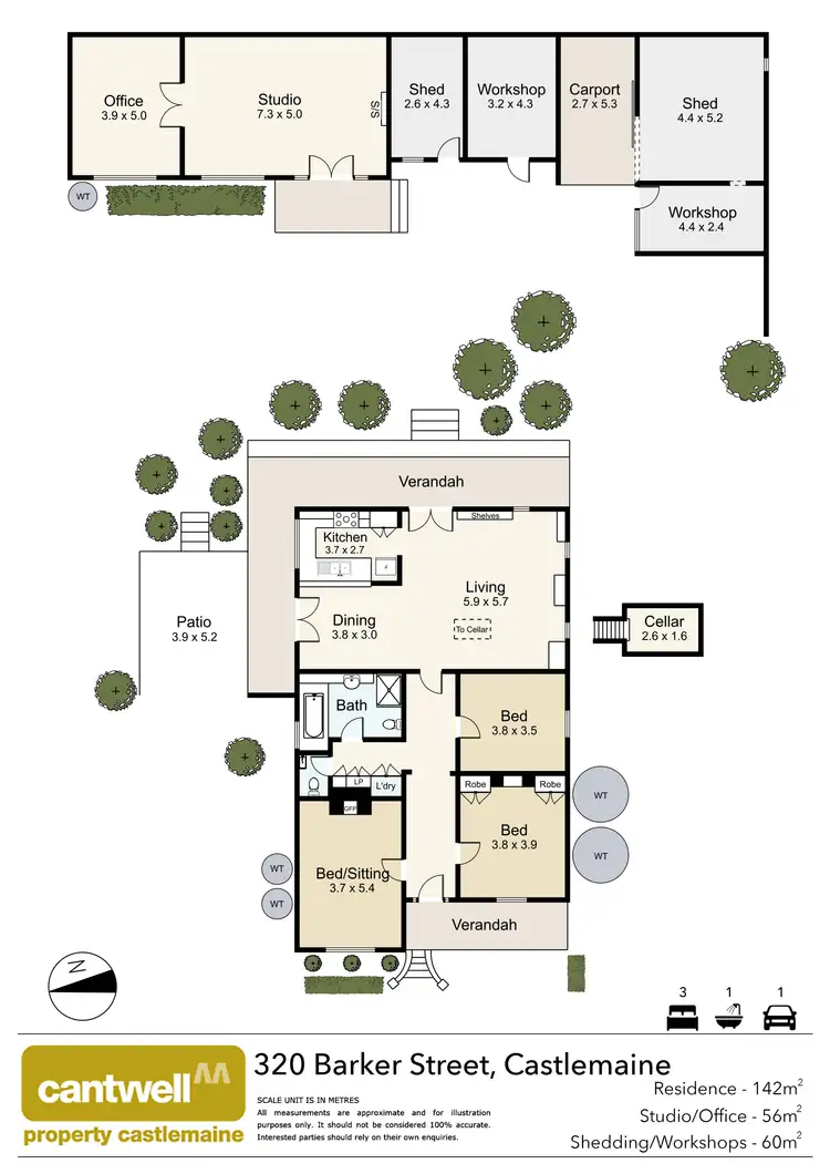 Floorplan of Homely house listing, 320 Barker Street, Castlemaine VIC 3450