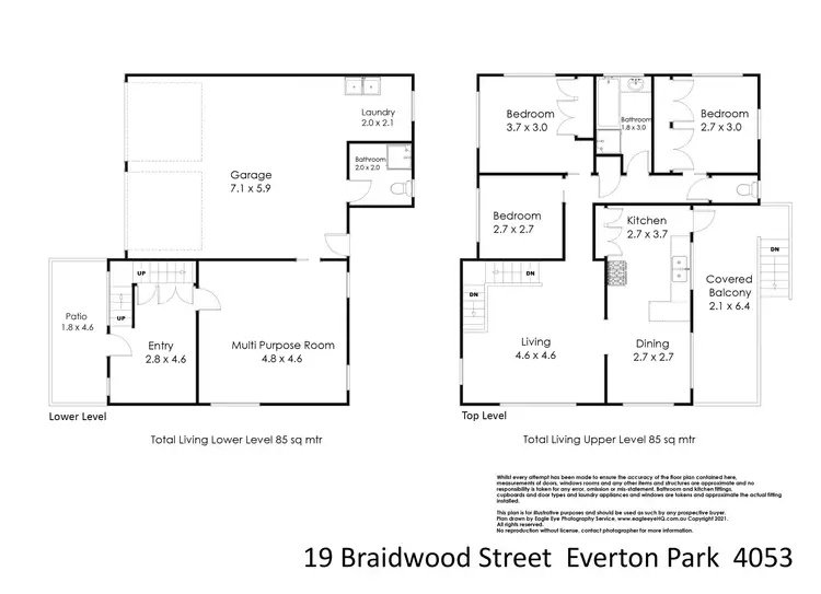 Floorplan of Homely house listing, 19 Braidwood Street, Everton Park QLD 4053