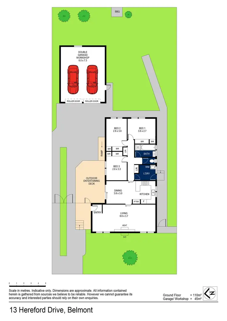 Floorplan of Homely house listing, 13 Hereford Drive, Belmont VIC 3216