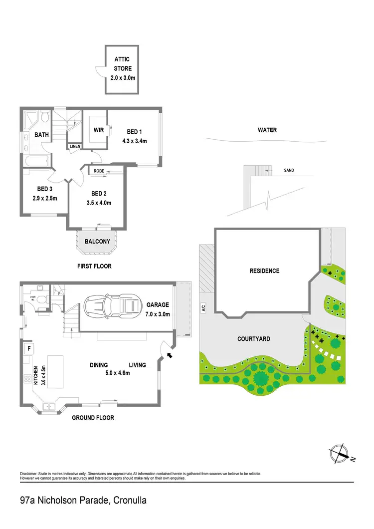 Floorplan of Homely townhouse listing, 97a Nicholson Parade, Cronulla NSW 2230
