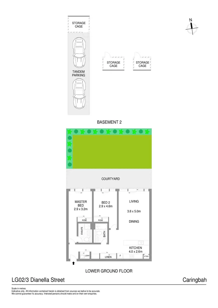Floorplan of Homely apartment listing, LG02/3 Dianella Street, Caringbah NSW 2229