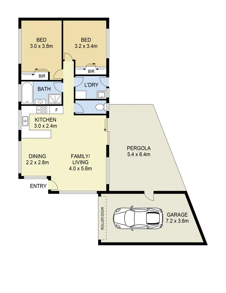 Floorplan of Homely unit listing, 2/19 Dunraven Court, Sydenham VIC 3037