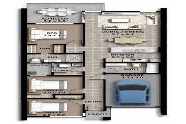 Floorplan of Homely house listing, 4/40 Taurus Circuit, Coomera QLD 4209