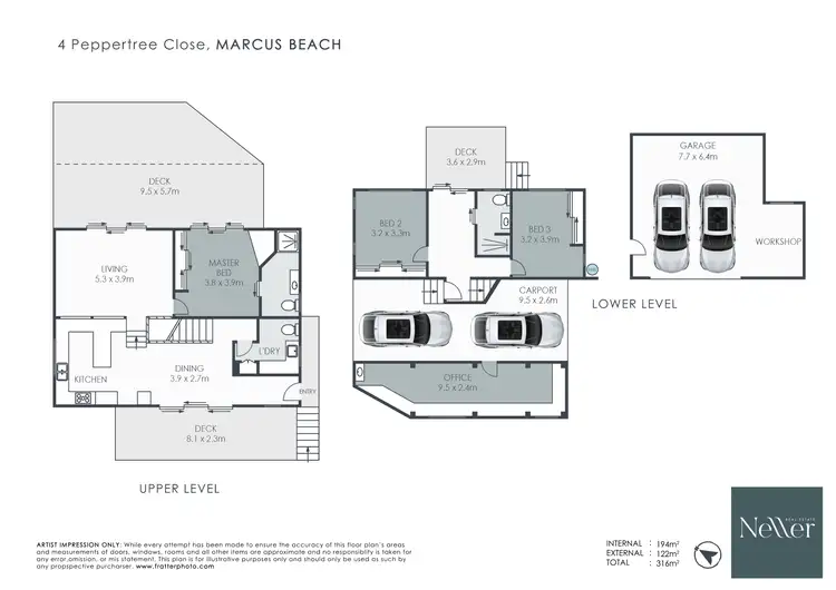 Floorplan of Homely house listing, 4 Peppertree Close, Marcus Beach QLD 4573