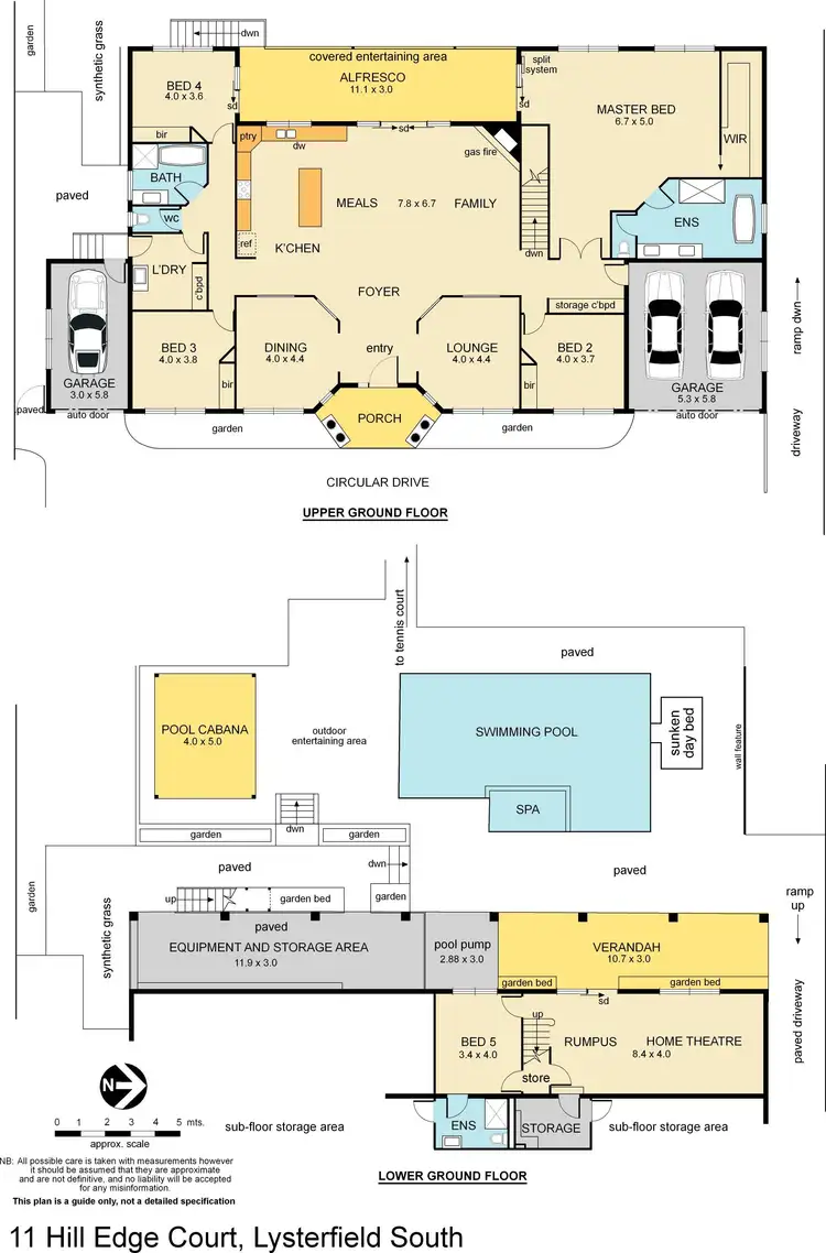 Floorplan of Homely house listing, 11 Hill Edge Court, Lysterfield South VIC 3156