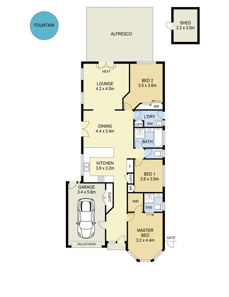 Floorplan of Homely house listing, 11 Yendon Close, Caroline Springs VIC 3023