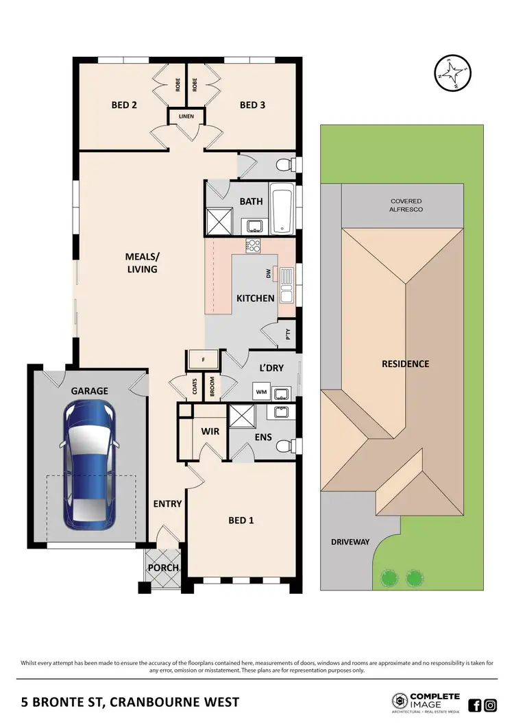 Floorplan of Homely house listing, 5 Bronte Street, Cranbourne West VIC 3977