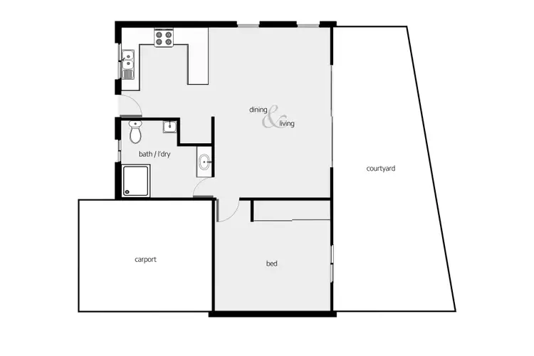 Floorplan of Homely unit listing, 2/401-409 Mccoombe Street, Mooroobool QLD 4870