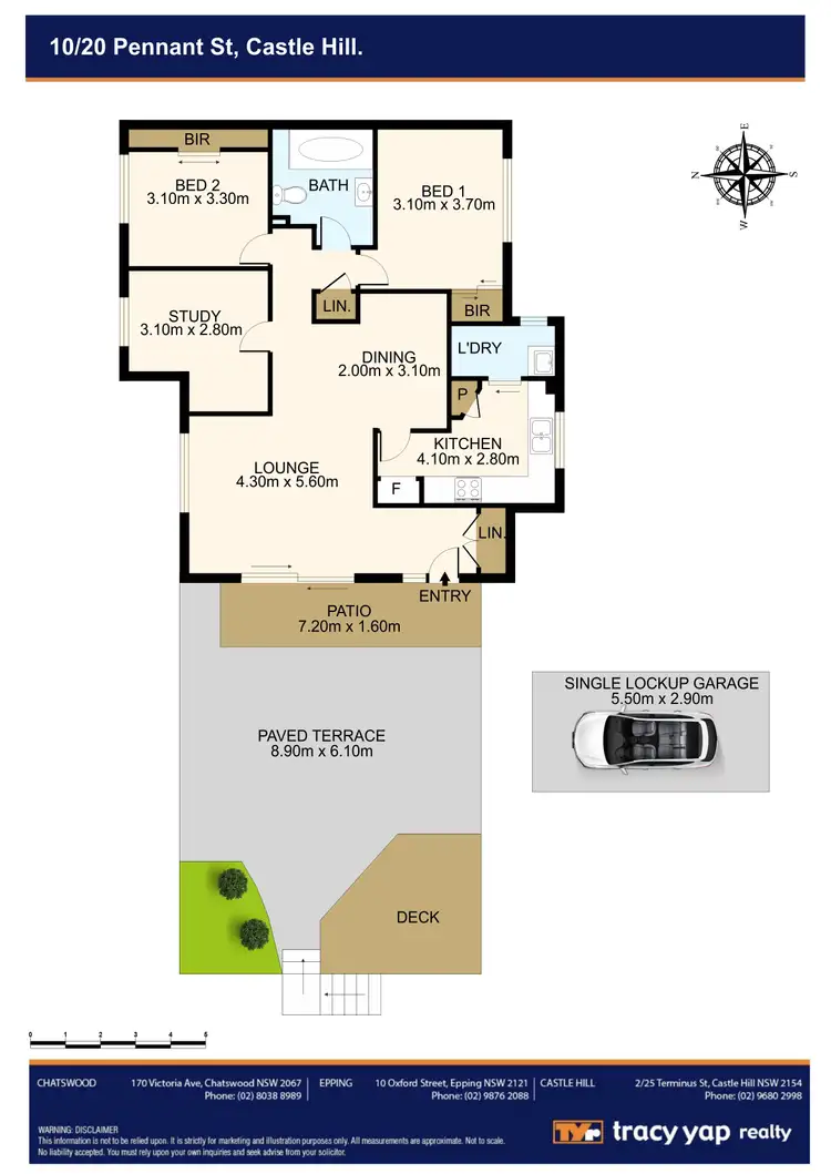 Floorplan of Homely villa listing, 10/20 Pennant Street, Castle Hill NSW 2154